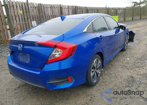 2017 Honda Civic Ex-L from USA, damaged, VIN 19XFC1F71HE017341